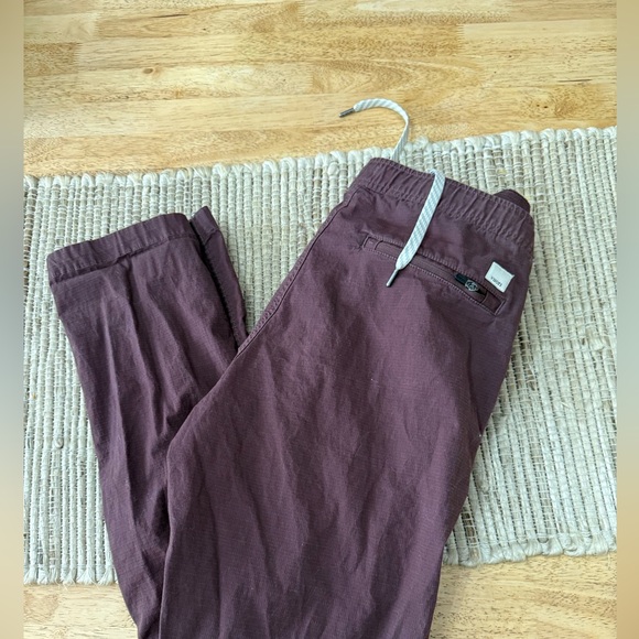 Vuori Ripstop Climber Pant Mens small Burgundy Slim Fit - Picture 1 of 8